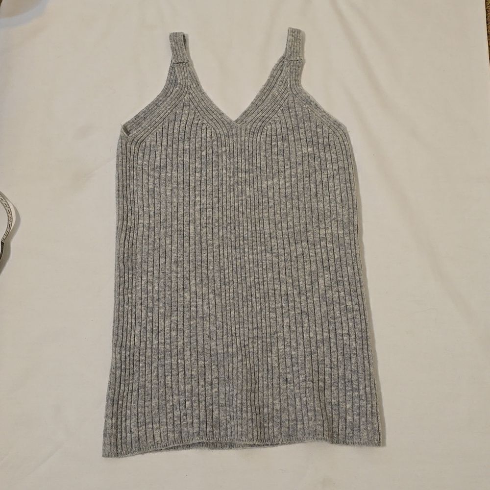 Knit wool blend top